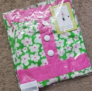 NWT Pin up Floral pink/green apron